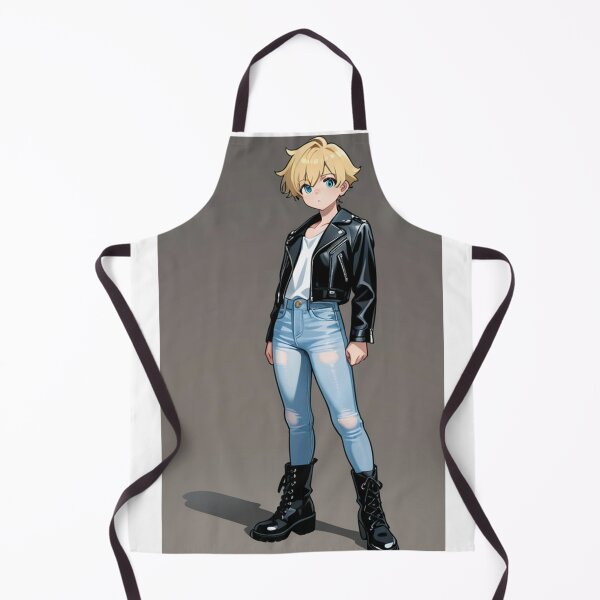 Item preview, Fashion - Man in Black Leather Jacket Slim Jeans Streetwear Anime Variant 6 designed and sold by AnimeShin.