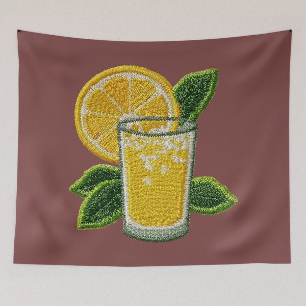 Item preview, Fresh Lemonade Embroidery Patch Art designed and sold by MegaNovaArt.