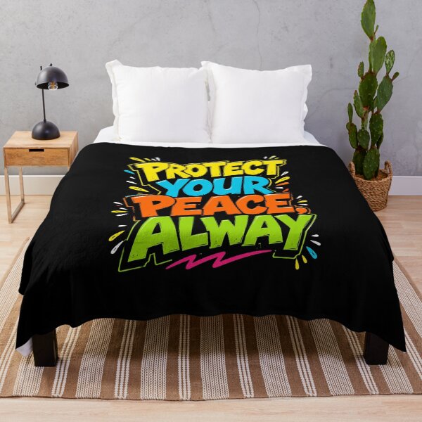 Item preview, Protect Your Peace Always Bold Colorful Motivational designed and sold by graphixpolash.
