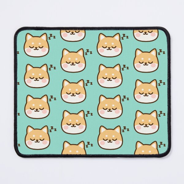 Item preview, Cute Sleeping Shiba Inu Kawaii Dog Face designed and sold by SunCraftStudio.