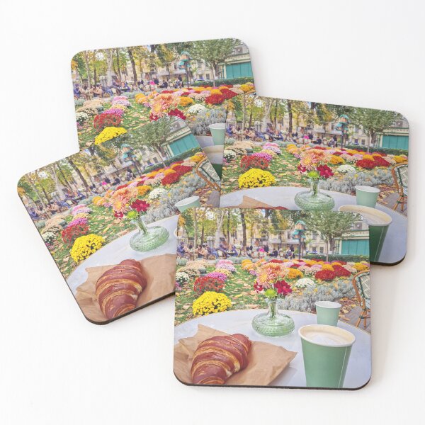 Item preview, autumn atmosphere outdoors cafe  designed and sold by psychoshadow.