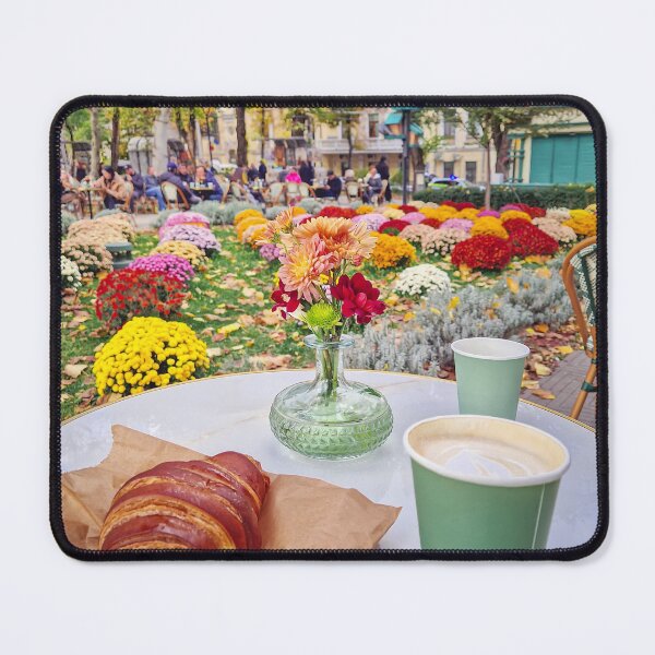 Item preview, autumn atmosphere outdoors cafe  designed and sold by psychoshadow.