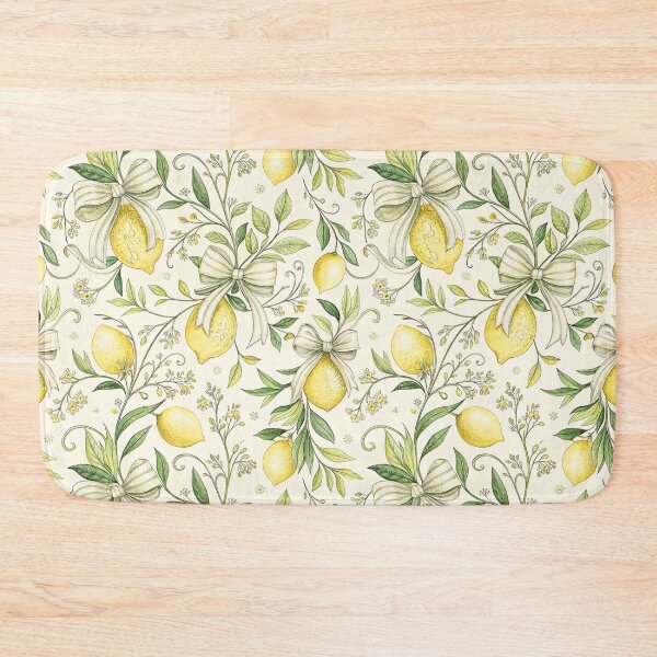 Item preview, Vintage Lemon Bow Botanical Pattern designed and sold by Petal & Pattern Co.