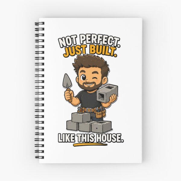Item preview, Funny Construction Dad Shirt Not Perfect Just Built Like This House designed and sold by PINK FREE.