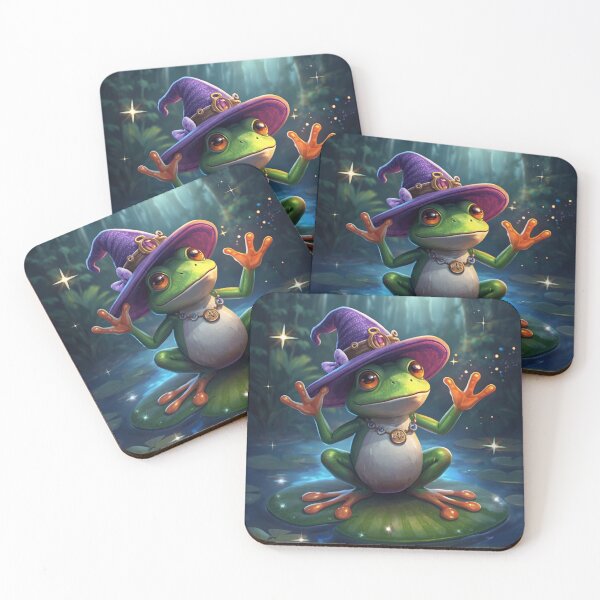 Item preview, Witch Frog Cute Halloween Sticker designed and sold by ModernMoodCo.
