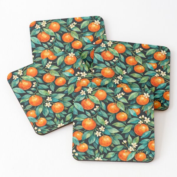 Item preview, Watercolor Orange Blossom Citrus Pattern designed and sold by Owcomm.