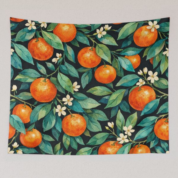 Item preview, Watercolor Orange Blossom Citrus Pattern designed and sold by Owcomm.