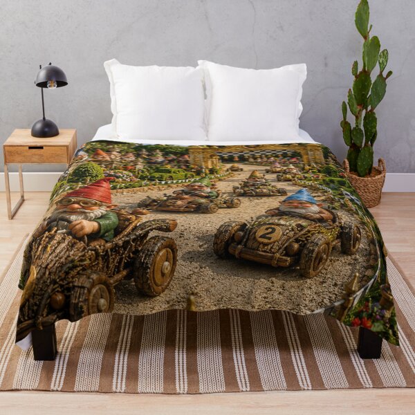 Item preview, The Gnomish Grand Prix – Whimsical Baroque Garden Racetrack designed and sold by InnerwayStudio.