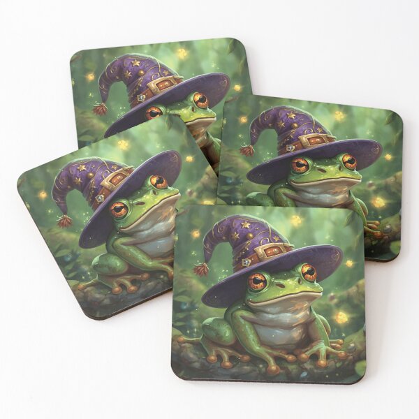 Item preview, Witch Frog Cute Halloween Sticker designed and sold by ModernMoodCo.