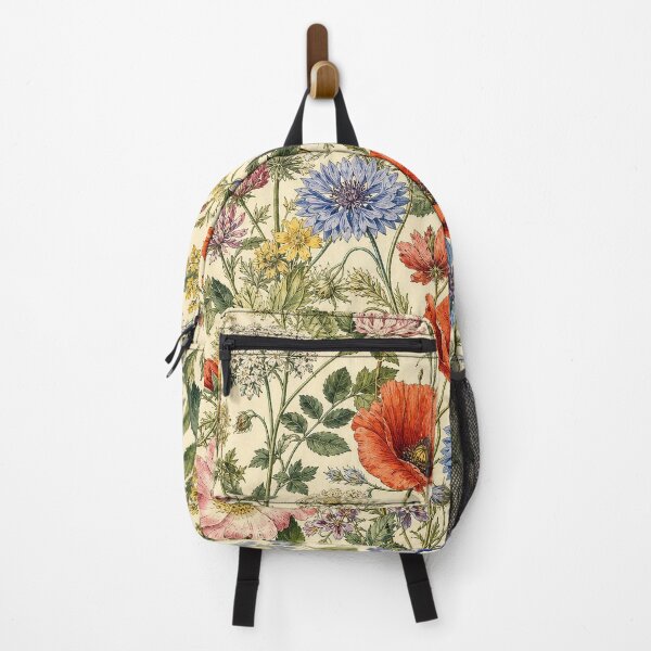 Item preview, Vintage Wildflower Meadow Botanical Field Guide Pattern designed and sold by NuvoraNest.