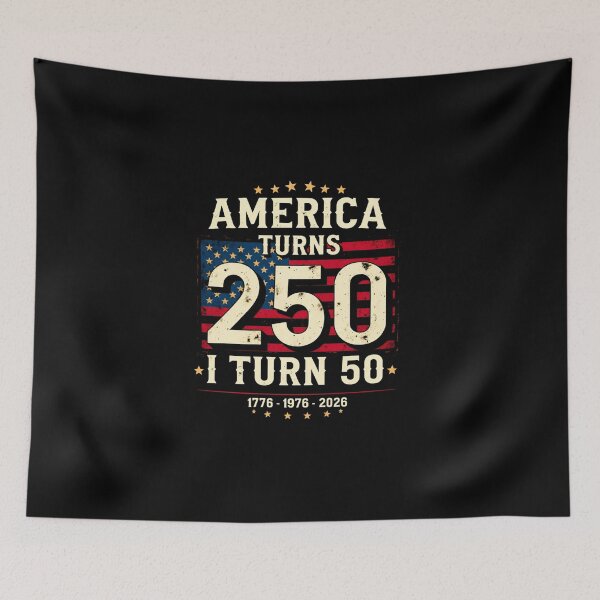 Item preview, America Turns 250 I Turn 50 designed and sold by LunaMagicStudio.