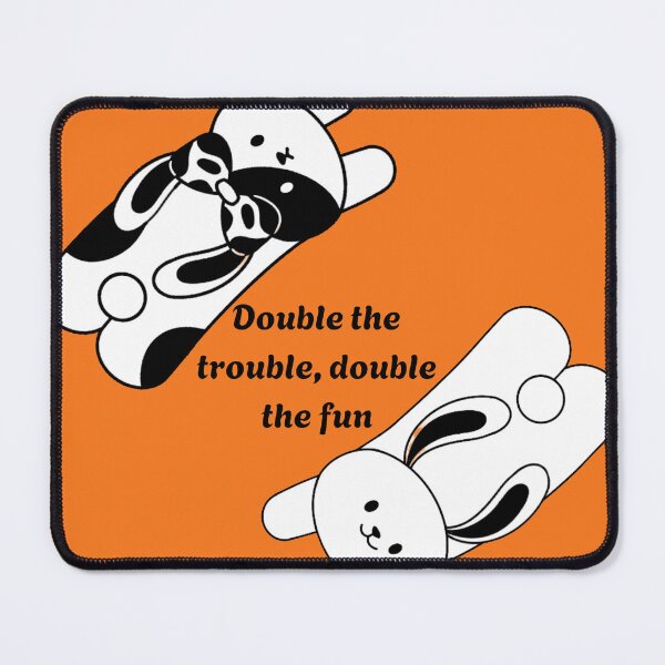 Item preview, Double the Trouble Double the Fun Bunnies designed and sold by Akira Design Store.