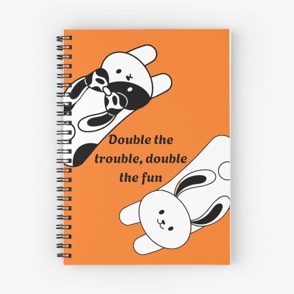 Item preview, Double the Trouble Double the Fun Bunnies designed and sold by Akira Design Store.
