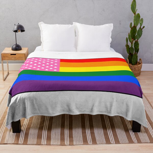 Item preview, Rainbow Stars and Stripes Pride Flag | Queer America | LGBTQ+ Equality Patriotic Protest Design designed and sold by LeftAF.
