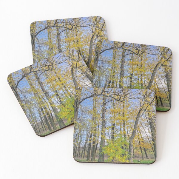 Item preview, autumnal Honey Locust trees designed and sold by psychoshadow.