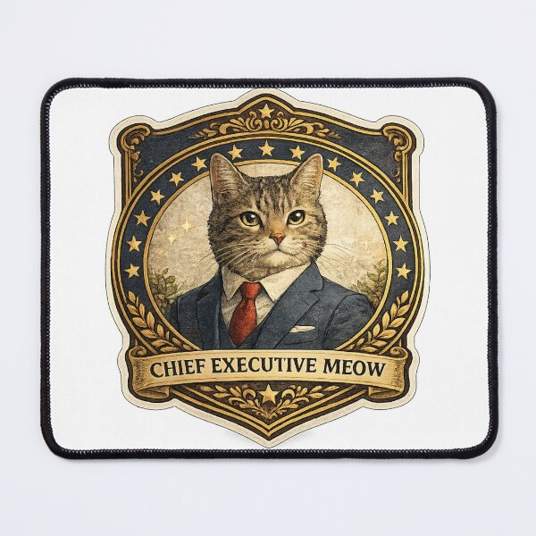 Item preview, Chief Executive Meow | Funny Corporate Cat Boss | Executive Cat Office Humor Design designed and sold by MrDev.