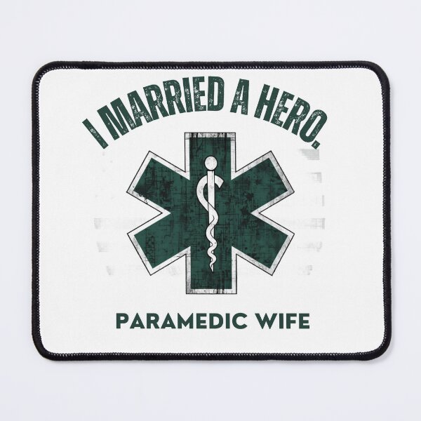 Item preview, I Married a Hero — Paramedic Wife EMS Family Shirt designed and sold by Standard Issue.