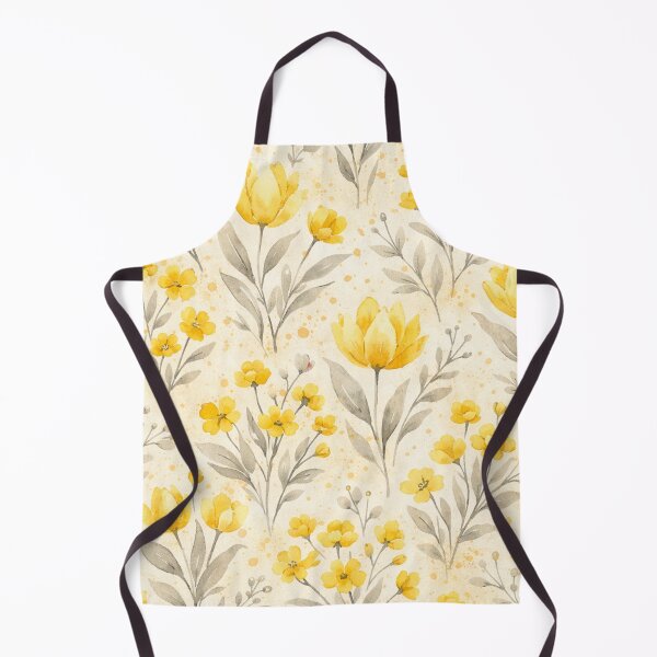 Item preview, Watercolor Yellow Tulips and Buttercups Floral Seamless Pattern designed and sold by Owcomm.