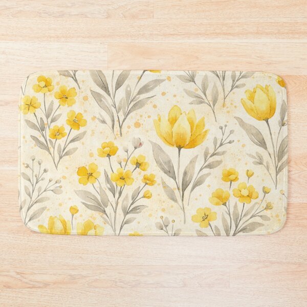 Item preview, Watercolor Yellow Tulips and Buttercups Floral Seamless Pattern designed and sold by Owcomm.