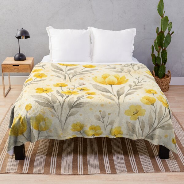 Item preview, Watercolor Yellow Tulips and Buttercups Floral Seamless Pattern designed and sold by Owcomm.