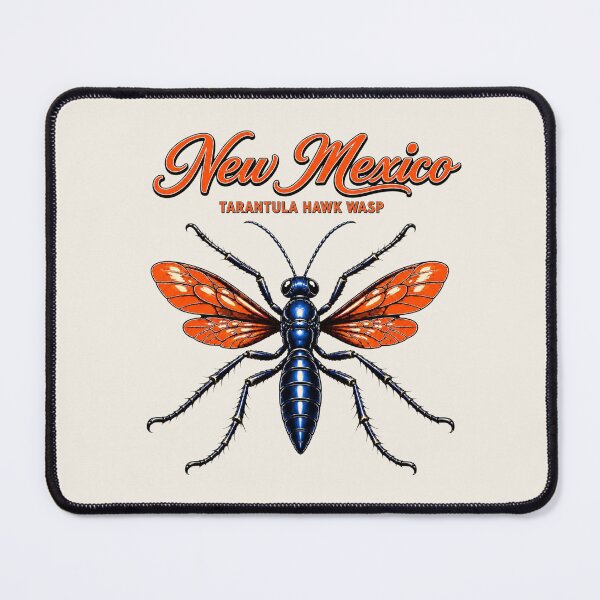 Item preview, New Mexico Tarantula Hawk Wasp Retro Poster designed and sold by The-Drip-Studio.
