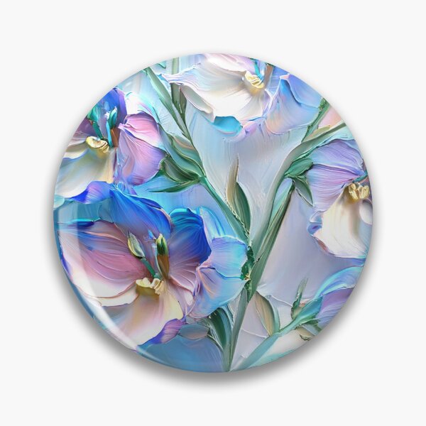 Item preview, Dreamy Blue And Pastel Pink Floral Digital Painting designed and sold by DEC02.
