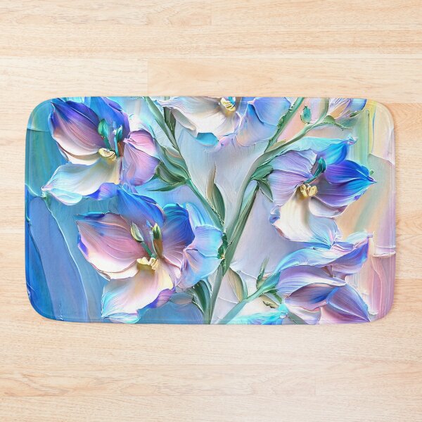 Item preview, Dreamy Blue And Pastel Pink Floral Digital Painting designed and sold by DEC02.