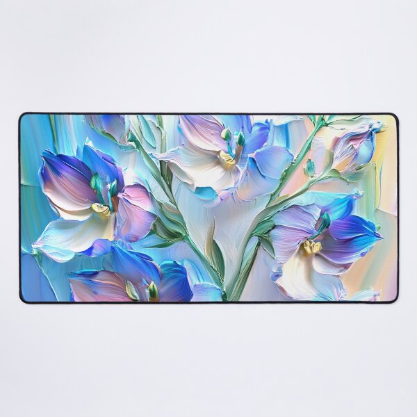 Item preview, Dreamy Blue And Pastel Pink Floral Digital Painting designed and sold by DEC02.