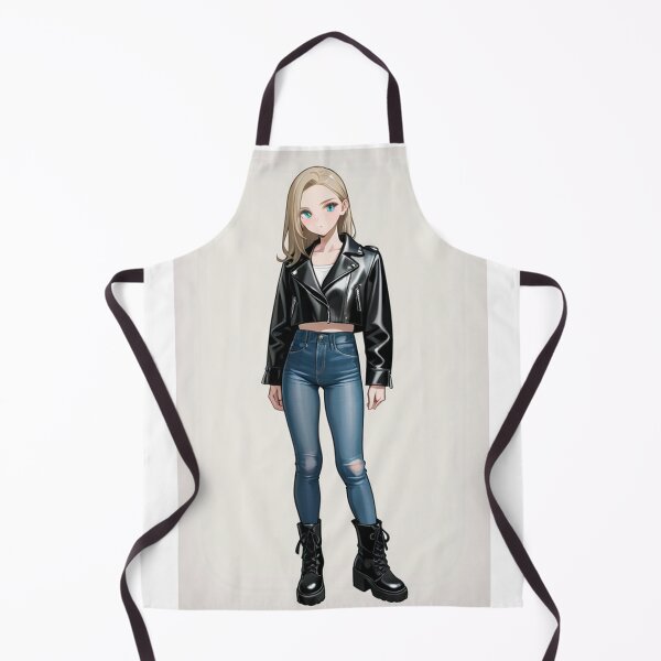 Item preview, Fashion - Man in Black Leather Jacket Slim Jeans Streetwear Anime Variant 7 designed and sold by AnimeShin.