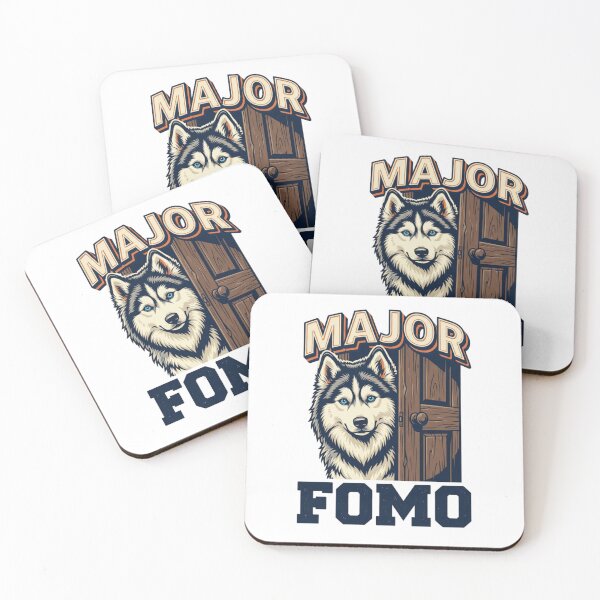 Item preview, Gran miedo a perderse algo (FOMO) Husky designed and sold by Wild Creative Art.