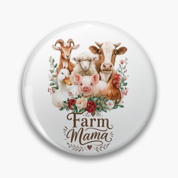Item preview, Farm Mama Cute Farm Animals Country Mom Homestead Design designed and sold by VikArt7.