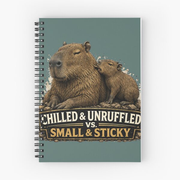Item preview, Chilled and Unruffled vs Small and Sticky Capybara Parent Humo designed and sold by planetreynolds.