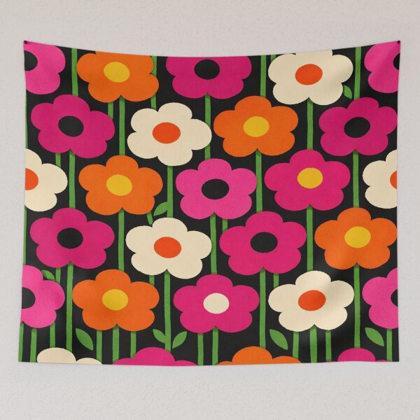 Item preview, Retro 70s Floral Power Pattern designed and sold by Owcomm.