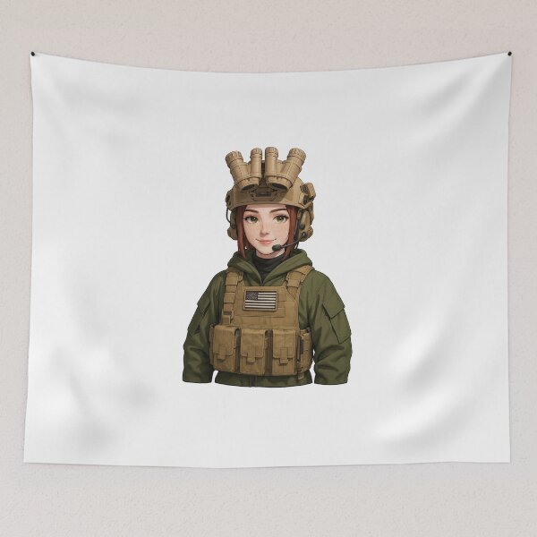 Item preview, Tactical NVG Girl - Night Operations Aesthetic designed and sold by RAWLIFEGRAPHIC.