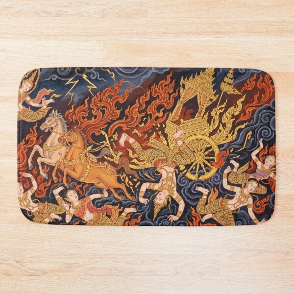 Item preview, The Thai Fall of Phaeton - Traditional Asian Art Reimagined designed and sold by SIAM MERMAID.