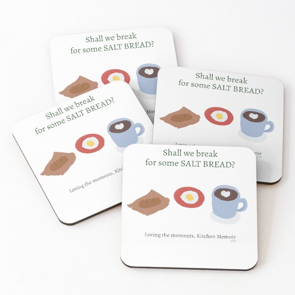 Item preview, Shall  we break for salt bread cute sticker  designed and sold by easeelle.