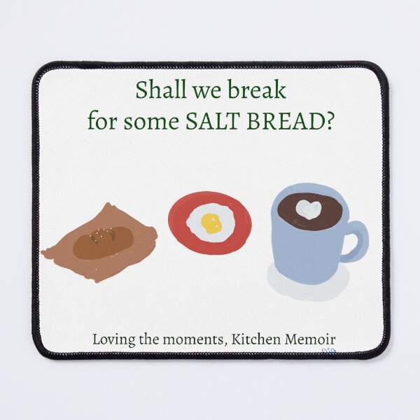Item preview, Shall we break for salt bread cute sticker designed and sold by easeelle.