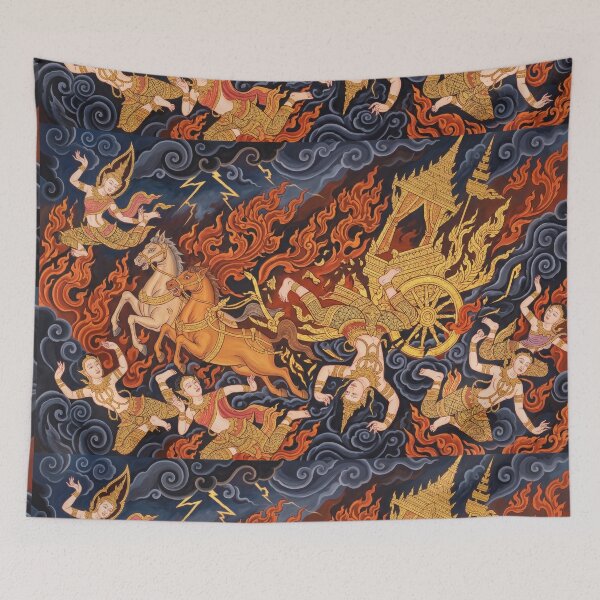 Item preview, The Thai Fall of Phaeton - Traditional Asian Art Reimagined designed and sold by SIAM MERMAID.