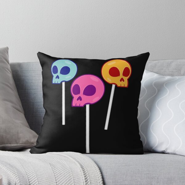Item preview, Skelly skull lollipops coloured outline designed and sold by AngelPainter.