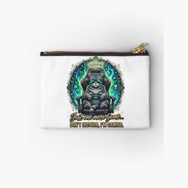 Item preview, Funny Gamer Cat Just One More Game Dont Disturb I Am Gaming designed and sold by OnikaD art.