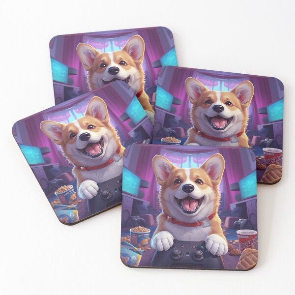 Item preview, Gamer Corgi Sticker designed and sold by ModernMoodCo.