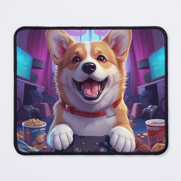 Item preview, Gamer Corgi Sticker designed and sold by ModernMoodCo.