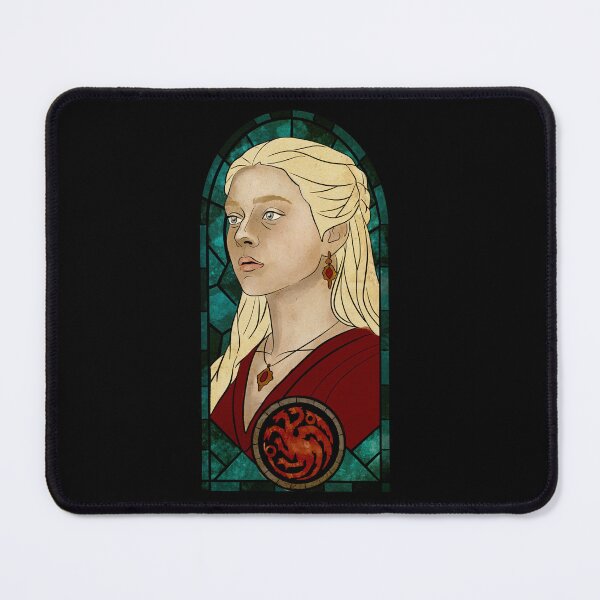 Item preview, Rhaenyra Targaryen Stained Glass Portrait designed and sold by ellealsopaints.