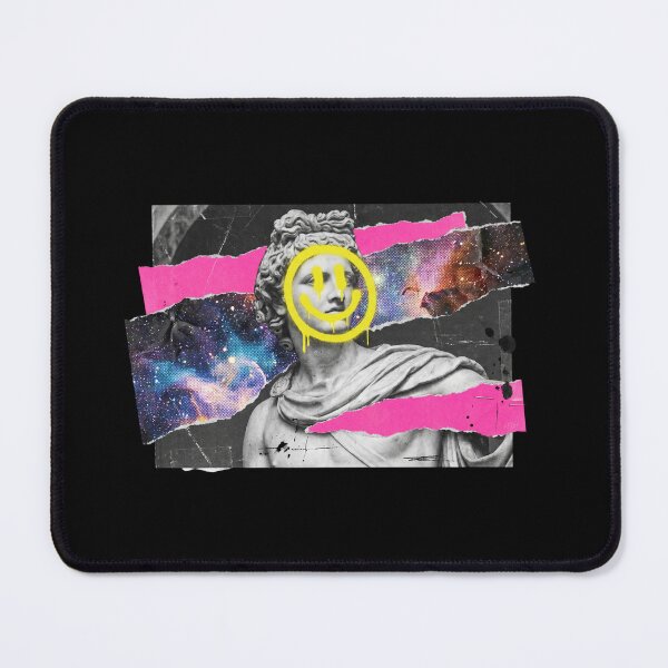 Item preview, Surrealist Greek Statue Collage Melting Spray Paint Smiley Face designed and sold by Sunday Social Club.