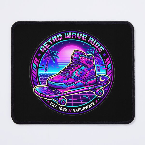 Item preview, Retro 90s Skateboard Aesthetic Vaporwave Badge designed and sold by Oommen Studio .
