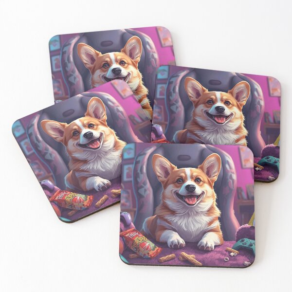 Item preview, Gamer Corgi Sticker designed and sold by ModernMoodCo.