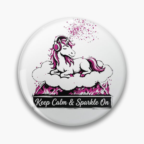 Item preview, Keep Calm and Sparkle On Chill Unicorn designed and sold by XYZ LAB by Jesuperman.