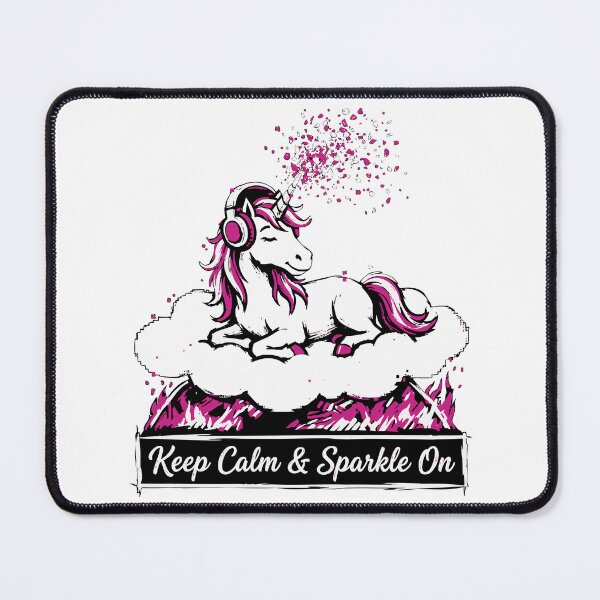 Item preview, Keep Calm and Sparkle On Chill Unicorn designed and sold by XYZ LAB by Jesuperman.
