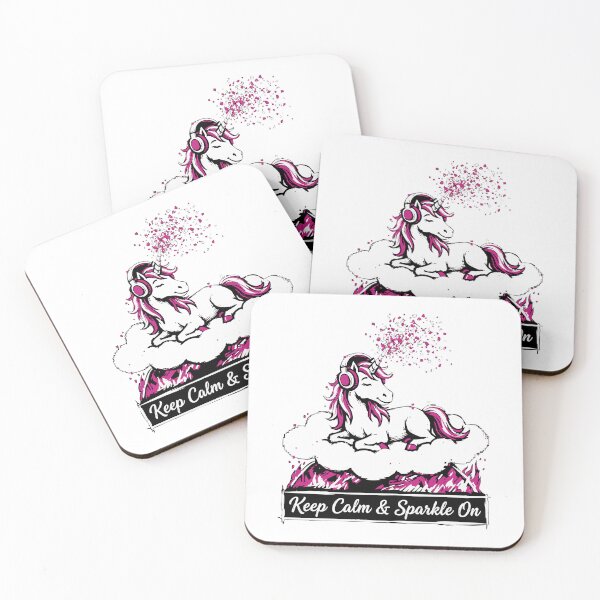 Item preview, Keep Calm and Sparkle On Chill Unicorn designed and sold by XYZ LAB by Jesuperman.