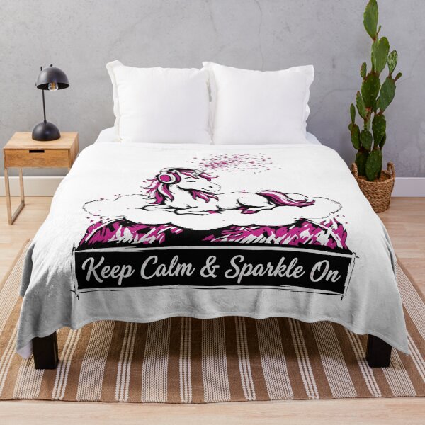 Item preview, Keep Calm and Sparkle On Chill Unicorn designed and sold by XYZ LAB by Jesuperman.